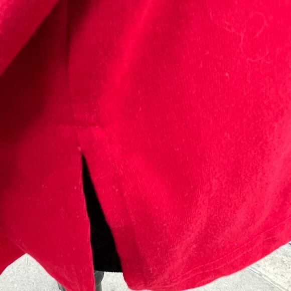 Jordan red rhinestone accent sleeveless tank top, side slits, women's size 2X - Picture 6 of 8